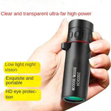 Telescópio monocular HD 2000x24 Mini telescópio portátil para celular com suporte para acampamento ao ar livre, caça, observação de pássaros