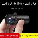 Telescópio monocular HD 2000x24 Mini telescópio portátil para celular com suporte para acampamento ao ar livre, caça, observação de pássaros