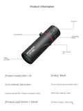 Telescópio monocular HD 2000x24 Mini telescópio portátil para celular com suporte para acampamento ao ar livre, caça, observação de pássaros