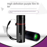 Telescópio monocular HD 2000x24 Mini telescópio portátil para celular com suporte para acampamento ao ar livre, caça, observação de pássaros